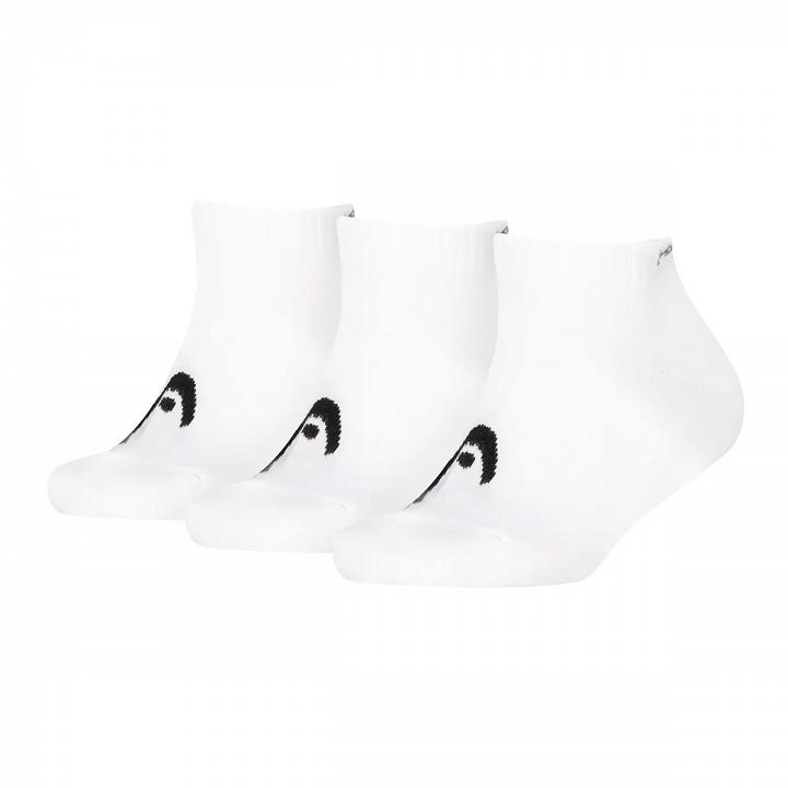 Head Tennis All Sports Sneaker Socks 3P White